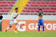 Mexican footballer Uriel Antuna (L) celebrates after scoring a goal, next to Salvadoran player Diego Chavez (R), during their U-20 Concacaf qualifying football match at the National Stadium in San Jose on March 1, 2017. / AFP PHOTO / EZEQUIEL BECERRA (Photo credit should read EZEQUIEL BECERRA/AFP/Getty Images)