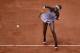 PARIS, FRANCE - MAY 27: Venus Williams of USA serves during her ladies singles first round match against Qiang Wang of China during day one of the 2018 French Open at Roland Garros on May 27, 2018 in Paris, France. (Photo by XIN LI/Getty Images)