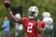 New York Jets quarterback Teddy Bridgewater throws during practice at the NFL football team's training camp in Florham Park, N.J., Tuesday, May 22, 2018. (AP Photo/Seth Wenig)