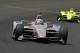 Will Power, of Australia, leads Simon Pagenaud, of France, though the first turn during the Indianapolis 500 auto race at Indianapolis Motor Speedway, in Indianapolis Sunday, May 27, 2018. (AP Photo/AJ Mast)