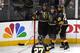LAS VEGAS, NV - MAY 28: Tomas Nosek #92 of the Vegas Golden Knights is congratulated by his teammates after scoring a third-period goal against the Washington Capitals in Game One of the 2018 NHL Stanley Cup Final at T-Mobile Arena on May 28, 2018 in Las Vegas, Nevada. (Photo by Ethan Miller/Getty Images)
