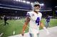 ARLINGTON, TX - DECEMBER 24: Dak Prescott #4 of the Dallas Cowboys walks off the field after the Seattle Seahawks beat the Dallas Cowboys 21-12 at AT&T Stadium on December 24, 2017 in Arlington, Texas. (Photo by Tom Pennington/Getty Images)