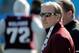 FILE - In this Dec. 29, 2017, file photo, Texas A&M head coach Jimbo Fisher watches his team warm up before the Belk Bowl NCAA college football game against Wake Forest, in Charlotte, N.C. Texas A&M made arguably the most impressive coaching hire in the SEC when it lured Florida State’s Jimbo Fisher to College Station. (AP Photo/Chuck Burton, File)