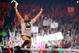 In this April 6, 2014 photo, Daniel Bryan reacts during Wrestlemania XXX at the Mercedes-Benz Super Dome in New Orleans. Bryan was on top of the wrestling world when he won the WWE championship at WrestleMania in 2014. But he is finished just two years later at 35, a victim of at least 10 concussions that ended his career and showed how real-life injuries interrupt fantasy endings. (Jonathan Bachman/AP Images for WWE)