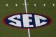 OXFORD, MS - SEPTEMBER 02: The SEC logo is seen before a game between the Mississippi Rebels and the South Alabama Jaguars at Vaught-Hemingway Stadium on September 2, 2017 in Oxford, Mississippi. (Photo by Jonathan Bachman/Getty Images)