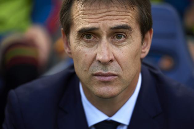 VILLAREAL, SPAIN - JUNE 03:  Julen Lopetegui, manager of Spain looks on prior to the International Friendly match between Spain and Switzerland at Estadio de La Ceramica on June 3, 2018 in Villareal, Spain.  (Photo by Manuel Queimadelos Alonso/Getty Images)