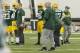 Green Bay Packers defensive coordinator Mike Pettine during Packers football rookie orientation in Green Bay, Wis., Friday, May 4, 2018. (AP Photo/Mike Roemer)