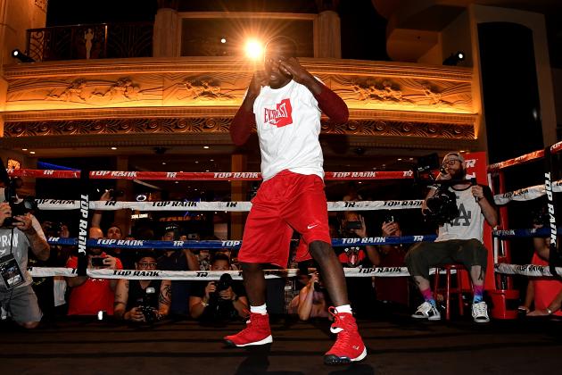 LAS VEGAS, NV - JUNE 06: Terence Crawford trains during the open media day workouts at the MGM Grand on June 6, 2018 in Las Vegas, Nevada, USA. (Photo by Bradley Kanaris/Getty Images)