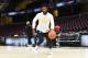CLEVELAND, OH - JUNE 7: Jordan Bell of the Golden State Warriors drives during practice and media availability as part of the 2018 NBA Finals on June 7, 2018 at Quicken Loans Arena in Cleveland, Ohio. NOTE TO USER: User expressly acknowledges and agrees that, by downloading and or using this photograph, user is consenting to the terms and conditions of Getty Images License Agreement. Mandatory Copyright Notice: Copyright 2018 NBAE (Photo by Noah Graham/NBAE via Getty Images)