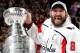 LAS VEGAS, NV - JUNE 07: Alex Ovechkin #8 of the Washington Capitals reacts after his team defeated the Vegas Golden Knights 4-3 in Game Five of the 2018 NHL Stanley Cup Final at T-Mobile Arena on June 7, 2018 in Las Vegas, Nevada. (Photo by Bruce Bennett/Getty Images)