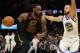 CLEVELAND, OH - June 6: LeBron James # 23 of the Cleveland Cavaliers drives against Stephen Curry # 30 of the Golden State Warriors during Game Three of the 2018 NBA Finals at Quicken Loans Arena on June 6, 2018 in Cleveland, Ohio. NOTE TO THE USER: the user expressly acknowledges and accepts that, by downloading or using this photograph, the User accepts the terms and conditions of the Getty Images License Agreement. (Photo by Gregory Shamus / Getty Images)