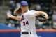 New York Mets' Noah Syndergaard delivers a pitch during the first inning of a baseball game against the Arizona Diamondbacks, Sunday, May 20, 2018, in New York. (AP Photo/Frank Franklin II)