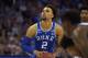 OMAHA, NE - MARCH 25: Gary Trent, Jr. #2 of the Duke Blue Devils concentrates at the free throw line against the Kansas Jayhawks during the 2018 NCAA Men's Basketball Tournament Midwest Regional Final at CenturyLink Center on March 25, 2018 in Omaha, Nebraska. (Photo by Lance King/Getty Images)