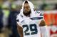 JACKSONVILLE, FL - DECEMBER 10: Safety Earl Thomas #29 of the Seattle Seahawks on the sideline with a Gatorade Towel wrapped around his head during the game against the Jacksonville Jaguars at EverBank Field on December 10, 2017 in Jacksonville, Florida. The Jaguars defeated the Seahawks 30 to 24. (Photo by Don Juan Moore/Getty Images)