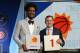 CHICAGO, IL - MAY 15: Josh Jackson #20 of the Phoenix Suns and General Manager of the Phoenix Suns, Ryan McDonough pose for a photo after getting the number one pick in the 2018 NBA Draft during the NBA Draft Lottery on May 15, 2018 at The Palmer House Hilton in Chicago, Illinois. NOTE TO USER: User expressly acknowledges and agrees that, by downloading and or using this Photograph, user is consenting to the terms and conditions of the Getty Images License Agreement. Mandatory Copyright Notice: Copyright 2018 NBAE (Photo by Gary Dineen/NBAE via Getty Images)