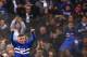 Sampdoria's midfielder Lucas Torreira of Uruguay celebrates after scoring during the Italian Serie A football match Sampdoria Vs Juventus on November 19, 2017 at the 'Luigi Ferraris' Stadium in Genoa. / AFP PHOTO / MARCO BERTORELLO (Photo credit should read MARCO BERTORELLO/AFP/Getty Images)