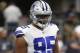 Dallas Cowboys' David Irving (95) warms up before an NFL football game against the Green Bay Packers on Sunday, Oct. 8, 2017, in Arlington, Texas. (AP Photo/Ron Jenkins)