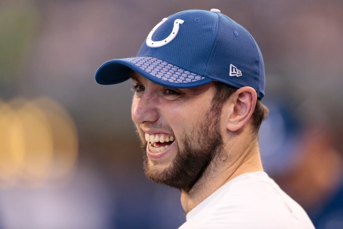 Andrew Luck Seen Throwing for 1st Time Since Season-Ending ...