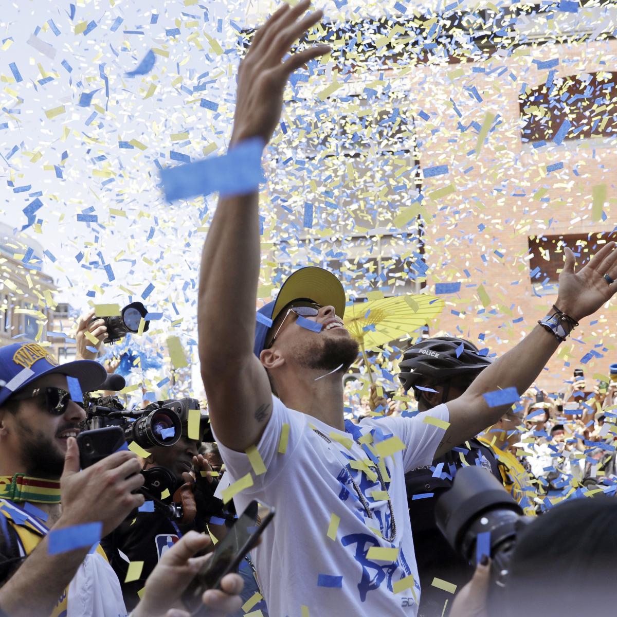 Riley Curry Steph Curry Golden State Warriors Parade