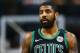 BOSTON, MA - MARCH 11: Kyrie Irving #11 of the Boston Celtics looks on during a game against the Indiana Pacers at TD Garden on March 11, 2018 in Boston, Massachusetts. NOTE TO USER: User expressly acknowledges and agrees that, by downloading and or using this photograph, User is consenting to the terms and conditions of the Getty Images License Agreement. (Photo by Adam Glanzman/Getty Images)
