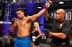 LAS VEGAS, NV - JUNE 12: Greg Hardy celebrates after knocking out Austen Lane in their heavyweight bout during Dana White's Tuesday Night Contender Series at the TUF Gym on June 12, 2018 in Las Vegas, Nevada. (Photo by Jeff Bottari/DWTNCS LLC)