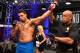 LAS VEGAS, NV - JUNE 12: Greg Hardy celebrates after knocking out Austen Lane in their heavyweight bout during Dana White's Tuesday Night Contender Series at the TUF Gym on June 12, 2018 in Las Vegas, Nevada. (Photo by Jeff Bottari/DWTNCS LLC)