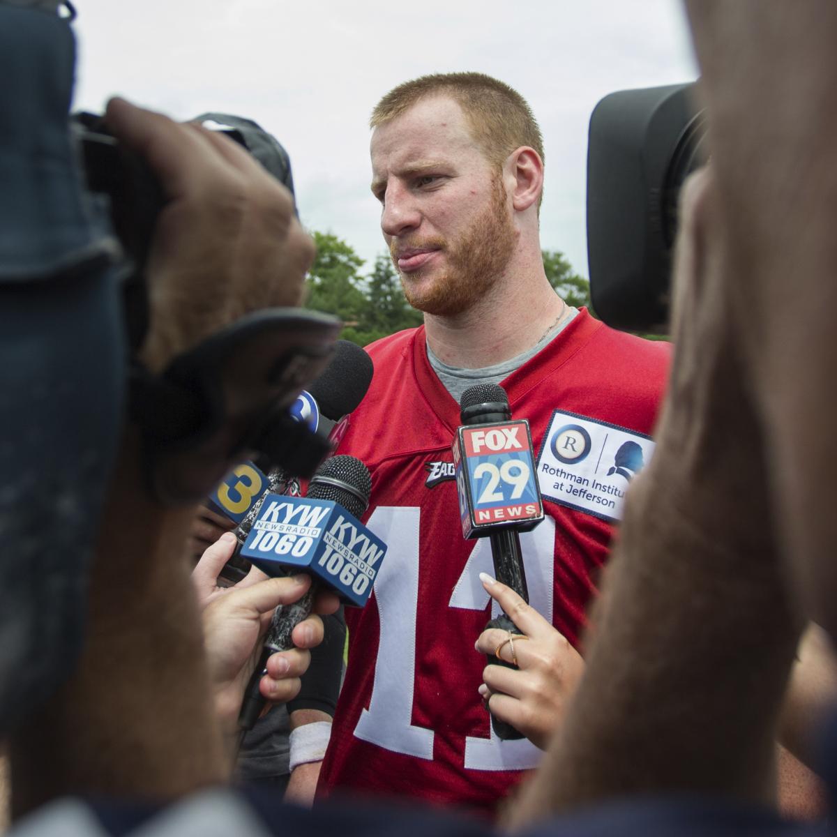 Eagles QB Carson Wentz Eager to Help Recruit LeBron James to 76ers | Bleacher Report | Latest News, Videos and Highlights