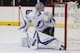 Tampa Bay Lightning goaltender Andrei Vasilevskiy (88), from Russia prepares to stop a shot by the Washington Capitals during the second period of Game 6 of the NHL Eastern Conference finals hockey playoff series, Monday, May 21, 2018, in Washington. (AP Photo/Pablo Martinez Monsivais)