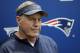 New England Patriots head coach Bill Belichick faces reporters during an NFL football minicamp practice, Tuesday, June 5, 2018, in Foxborough, Mass. (AP Photo/Steven Senne)