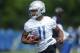 Detroit Lions wide receiver Marvin Jones runs during practice at the NFL football team's training camp in Allen Park, Mich., Wednesday, June 6, 2018. (AP Photo/Paul Sancya)