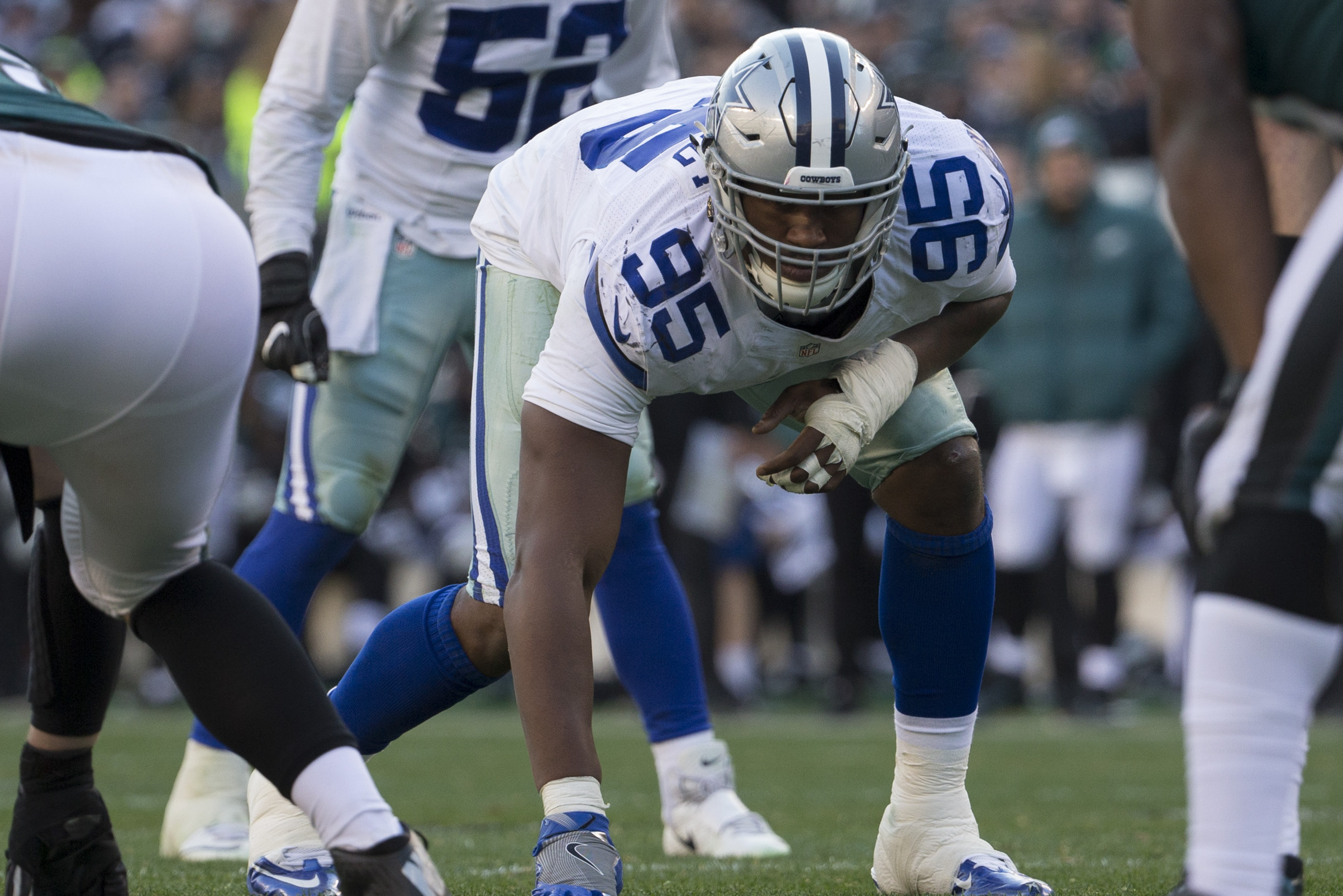 Jun 12, 2018: Dallas Cowboys defensive tackle David Irving #95 works out  lightly with the team during mandatory training camp at The Star in Frisco,  TX Albert Pena/CSM Stock Photo - Alamy