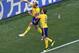 Sweden's defender Andreas Granqvist (L) celebrate after scoring a penalty during the Russia 2018 World Cup Group F football match between Sweden and South Korea at the Nizhny Novgorod Stadium in Nizhny Novgorod on June 18, 2018. (Photo by Dimitar DILKOFF / AFP) / RESTRICTED TO EDITORIAL USE - NO MOBILE PUSH ALERTS/DOWNLOADS (Photo credit should read DIMITAR DILKOFF/AFP/Getty Images)