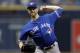 Toronto Blue Jays' J.A. Happ pitches to the Tampa Bay Rays during the first inning of a baseball game Wednesday, June 13, 2018, in St. Petersburg, Fla. (AP Photo/Chris O'Meara)