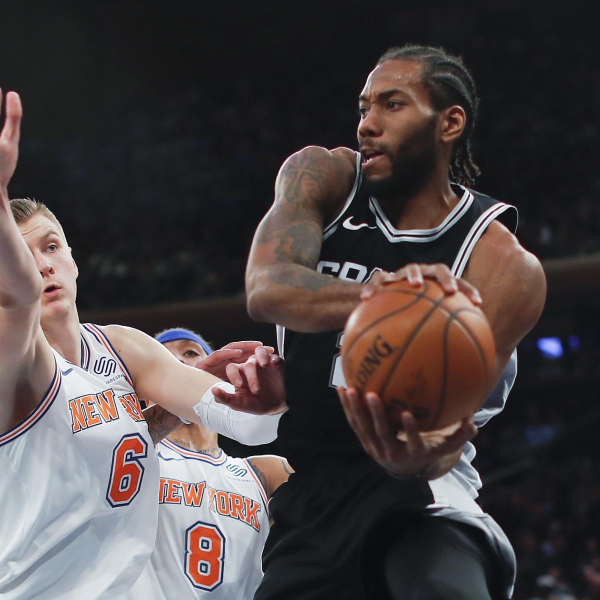Should the New York Knicks Trade Kristaps Porzingis for Kawhi Leonard? | Bleacher ...