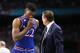 SAN ANTONIO, TX - MARCH 31: Silvio De Sousa #22 of the Kansas Jayhawks reacts against the Villanova Wildcats in the second half during the 2018 NCAA Men's Final Four Semifinal at the Alamodome on March 31, 2018 in San Antonio, Texas. (Photo by Ronald Martinez/Getty Images)