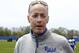 FILE - In this May 11, 2018, file photo, Hall of Fame quarterback Jim Kelly is shown at the Buffalo Bills NFL football rookie minicamp, in Orchard Park, N.Y. Kelly says he's going to receive ESPN's Jimmy V Award for the toughness and perseverance he's displayed during his ongoing battle with oral cancer. Kelly says cable network officials informed him about 10 days ago that he will receive the honor at the ESPY Awards next month. (AP Photo/Jeffrey T. Barnes, File)