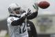 Oakland Raiders' Martavis Bryant catches a pass during NFL football practice on Tuesday, May 22, 2018, at the team's training facility in Alameda, Calif. (AP Photo/Ben Margot)