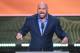 Dana White, President, Ultimate Fighting Championship, speaks during the second day of the Republican National Convention at the Quicken Loans Arena in Cleveland on July 19, 2016.
The Republican Party formally nominated Donald Trump for president of the United States. / AFP / JIM WATSON (Photo credit should read JIM WATSON/AFP/Getty Images)