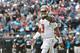 CHARLOTTE, NC - DECEMBER 24: Jameis Winston #3 of the Tampa Bay Buccaneers against the Carolina Panthers during their game at Bank of America Stadium on December 24, 2017 in Charlotte, North Carolina. (Photo by Grant Halverson/Getty Images)