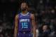 Charlotte Hornets guard Kemba Walker (15) in the second half of an NBA basketball game Monday, Feb. 5, 2018, in Denver. The Nuggets won 121-104. (AP Photo/David Zalubowski)