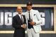 NEW YORK, NY - JUNE 21: Michael Porter Jr. poses with NBA Commissioner Adam Silver after being drafted 14th overall by the Denver Nuggets during the 2018 NBA Draft at the Barclays Center on June 21, 2018 in the Brooklyn borough of New York City. NOTE TO USER: User expressly acknowledges and agrees that, by downloading and or using this photograph, User is consenting to the terms and conditions of the Getty Images License Agreement. (Photo by Mike Stobe/Getty Images)