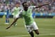 Nigeria's Ahmed Musa celebrates after scoring his team's second goal during the group D match between Nigeria and Iceland at the 2018 soccer World Cup in the Volgograd Arena in Volgograd, Russia, Friday, June 22, 2018. (AP Photo/Darko Vojinovic)