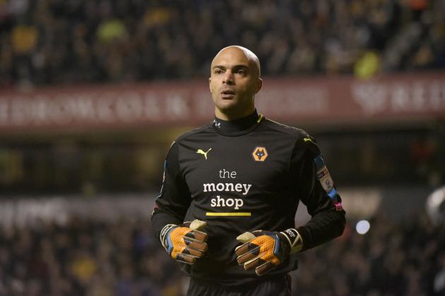 WOLVERHAMPTON, ENGLAND - JANUARY 14:Carl Ikeme of Wolverhampton Wanderers during the Sky Bet Championship match between Wolverhampton Wanderers and Aston Villa at Molineux on January 14, 2017 in Wolverhampton, England. (Photo by Malcolm Couzens/Getty Images)