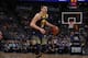 Denver Nuggets center Nikola Jokic (15) in the second half of an NBA basketball game Thursday, Feb. 1, 2018, in Denver. The Nuggets won 127-124. (AP Photo/David Zalubowski)
