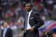 Toronto Raptors head coach Dwane Casey looks on during the second half of the fourth game of a NBA basketball playoff series against the Washington Wizards on Sunday, April 22, 2018 in Washington. . Sorcerers won 106-98. (AP Photo / Nick Wass)