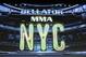 A Bellator MMA NYC logo is seen during a weigh-in before Bellator 180 on Friday, June 23, 2017, in New York. (AP Photo/Gregory Payan)
