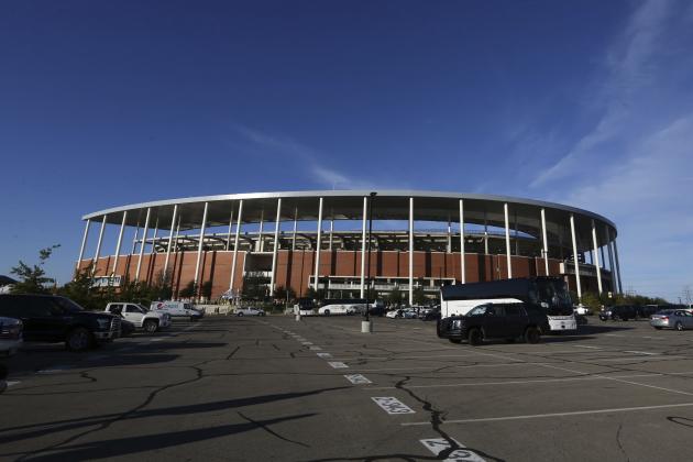 McLane Stadium before the Baylor Texas matchup at an NCAA college football game, Saturday, Oct. 28, 2017, in Waco, Texas. (AP Photo/Rod Aydelotte)