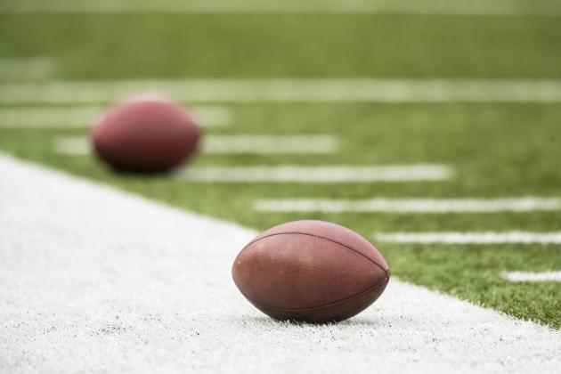 ORCHARD PARK, NY - NOVEMBER 27:  American footballs rest on the sideline before the game between the Buffalo Bills and the Jacksonville Jaguars on November 27, 2016 at New Era Field in Orchard Park, New York. Buffalo defeats Jacksonville 28-21.  (Photo by Brett Carlsen/Getty Images) *** Local Caption ***