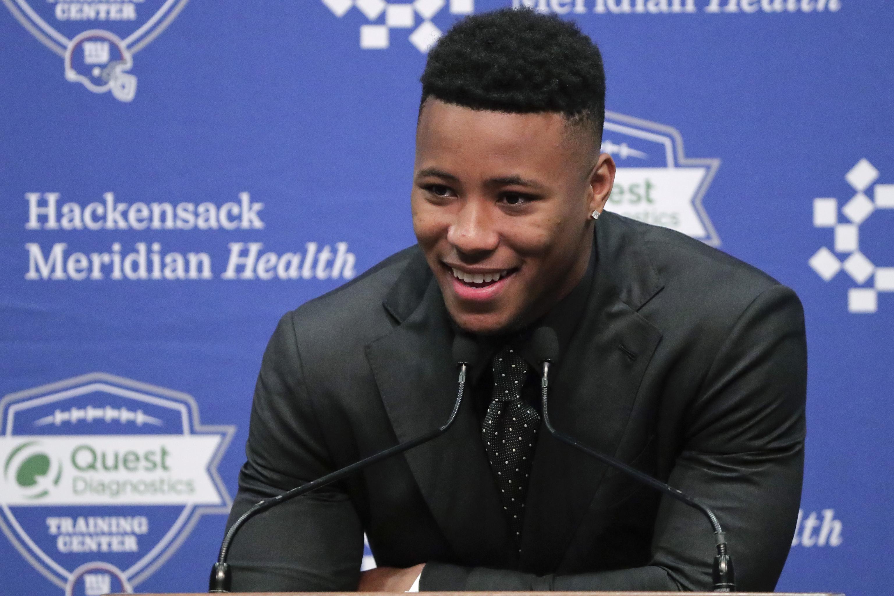 Saquon Barkley saves money like Oakland Raiders RB Marshawn Lynch