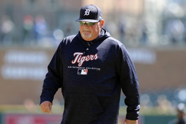FILE- In an April 20, 2018 file photo Detroit Tigers pitching coach Chris Bosio walks to the dugout during the seventh inning of game one of a baseball doubleheader against the Kansas City Royals in Detroit. The Tigers have fired Bosio saying his contract was terminated for insensitive comments that were in violation of team policy and his contract. The team says it holds employees to the highest standards of personal conduct on and off the field, adding it has zero tolerance for Bosio's behavior. (AP Photo/Carlos Osorio, File)